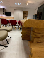 Henke - Esstisch Modell 830 Wildeiche Massiv Matt Wangen Nickelfarbig Gepulvert - 7