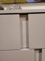 Contur - Kleiderschrank Loretto Dekor Cemento Chiaro Grau Inklusive Kommode Mattlack Madreperla Grau - 5
