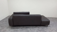 Ambiente - Sofa 1456 Leder Mariposa Onyx Schwarz Füße Metall Anthrazit - 7