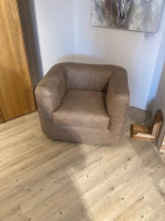 Natura - Sessel Stormy Stoff 4 Bull Liver Braun Gestell Metall Mit Stoff Bezogen - 3
