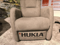 Hukla - Sessel Halina Stoff Kira Mandel Grau Braun Mit Manueller Kopfpolsterverstellung - 3