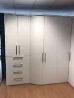 Nolte - Eckschrank Horizont 10 Polarweiß Innen Leinenoptik - 15