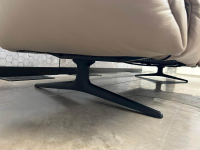 Walter Knoll - Ecksofa Bundle 630 Leder Rodeo Soft 1417 Pebble Grau Beige Gestell Schwarz Matt Pulverbeschichtet - 3