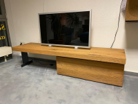 Hartmann - Lowboard TV-Unterteil Naturstücke Riffeiche Massiv Oberfläche Gebürstet - 4