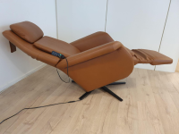 Stressless - Sessel Sam Power Leder Paloma Copper Braun Gestell Sirius Metall Schwarz Matt Mit Elektrischer Verstellung - 6