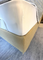Schramm - Bett Pure Loft Stoff Antonio 2510 Corn Maisgelb Gelb Füße ZF Schwarz Mit Motorischer Verstellbarkeit - 4