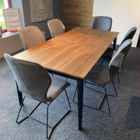 Gwinner - Essgruppe ET524 Kaia Tisch Nussbaum Natur mit 6 Stühle - 3