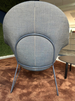 Johanson Design - Sessel Atticus Lounge Low Stoff Remix 2 852 Grau Gestell Metall Grau Blau - 4