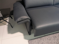 Musterring - Garnitur MR385 Leder Dickleder Navy Blau 2 Sofas - 8