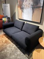 IP Design - Sofa Loop Stoff Lucie 1788-191 Schwarz Füße Metall Schwarz Matt - 3
