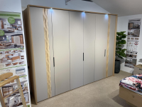 Disselkamp - Kleiderschrank Callao Balkeneiche Und Lack Taupe Grau Beige - 5
