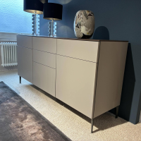 Molteni & C - Sideboard 505 UP Lack Taubenblau Grau Blau Abdeckplatte Lack Eukalyptus - 5