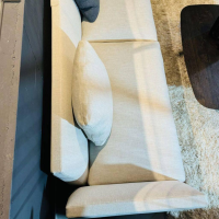 Flexform - Sofa Evergreen Stoff Elodie N.1222 Grau Beige Gestell Leder Schwarz 5005 Füße Metall Brüniert - 7