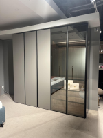 Novamobili - Kleiderschrank Night Collection 2022 Front Lack 331 Visone Matt Korpus 72 Noce Mit Beleuchtung - 13