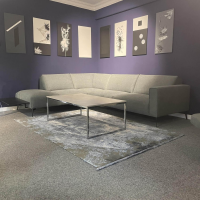 DFM - Ecksofa Diego Stoff Remi 158 Niagara Grau Inklusive Holzablage - 8