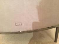 Poltrona Frau - Sessel Archibald Leder Century Talco Grau Gestell Verchromt - 11