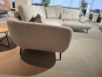 Poco - Ecksofa Benton Stoff Baltimore Light Grey Füße Metall Schwarz - 2