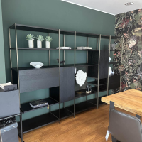 Janua - Regalsystem BC 06 Room 68 Eiche Schwarz Gebeizt Und Lackiert Gestell Aluminium Eloxiert 33 Bronze - 8