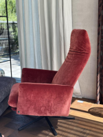 IP Design - Funktionssessel Heavens Place Stoff Carlucci City Velvet CA7832 063 T Rot Sternfuß Metall Schwarz - 7