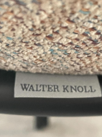 Walter Knoll - 2er-Set Stuhl Sheru Stoff 27 Kimali 7962 Bluewash Beige Gestell Schwarz Pulverbeschichtet - 2