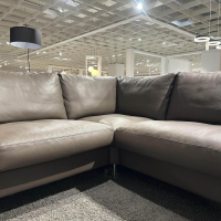 Erpo - Ecksofa Classics 500 Leder 43.860 Lava Grau Braun Fuß CL 59 Hochglanz Mit Verstellbarer Kopfstütze - 4