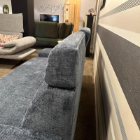 EMP - Sofa 2 CR Hubertus B Stoff 06 209 30 Belfast Ocean Blau Fuß Kufe 59 Schwarz Inklusive Kopfstütze - 6