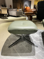 Leolux - Relaxsessel Caruzzo Leder 51869 Senso 610 Olivine Grün Gestell Aluminium Poliert Inklusive Hocker - 8