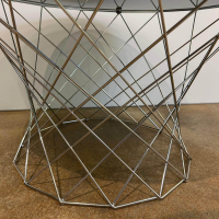 Walter Knoll - Beistelltisch Oota 156 T5 Platte Glas Schwarz Getönt Gestell Edelstahl Poliert - 4