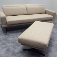 Casada - Sofa 3-Sitzer 1565 Stoff 20 Q2 Eden Gris Beige Gestell Metallkufen Anthrazit Pulverbeschichtet - 7