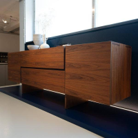 Riva1920 - Sideboard Aki Nussbaum Geölt Mit 2 Türen Und 2 Schubladen - 3