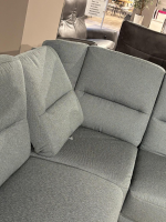 Arco - Ecksofa Nassau Stoff Q2 Melite Gletscher Grün Grau Fuß Eiche Geölt - 2