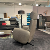 Brühl - Multifunktionssessel Telemarc Standard Leder Taron 5668 720 Grau Sternfuß Metall Schwarz Mit Herz Waage Funktion - 3