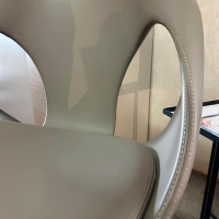 Tonon - Armlehnstuhl 907 Up Leder 9 Soft 207 N47 Grau Beige Gestell Eiche Hell Geölt - 2