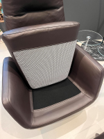 COR - Sessel Cordia Leder 284 Mocca Braun mit Hocker - 6