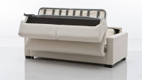 Ventura - Schlafsofa Bros Stoff 8502 A7 Grau Beige Füße Schwarz - 7