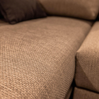 freistil Rolf Benz - Upholstered suite 170 Fabric 4020 Silver gray Steel base black Including 2 cushions - 5