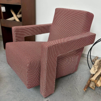 Cassina - 2er-Set Outdoor-Sessel Stoff Laguna Small Terracotta Steppnaht Bordeaux - 3