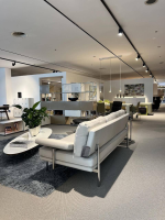 Walter Knoll - Sofa Living Platform 400 30 FLFR Leder Cashmere 1344 Hellgrau Gestell Hochglanz Verchromt - 6