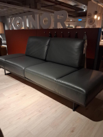 Koinor - Sofa Ponte Leder Classic Pepper Anthrazit Gestell Metallkufen Schwarz Matt Inklusive Kissen - 2