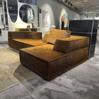 COR - Ecksofa Trio Elemente Stoff Cord Gold 9070 - 8