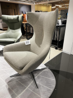 Leolux - Sessel Caruzzo Stoff 24922 Varese 22 Angora Beige Gestell Aluminium Poliert - 4