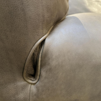 Edra - Sofa Grande Soffice Leder PLX 9621 Braun Füße Kunststoff Inklusive Hocker - 8