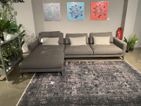 Rolf Benz - Ecksofa Jola Stoff 11 523 Grau Füße Aluminium Glatt Verkehrsschwarz Matt Pulverbeschichtet Inklusive Kissen - 3