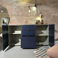 Ligne Roset - Anrichte Dita Lack Bleu Nuit Dunkelblau - 4