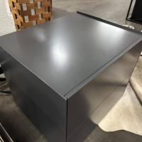 Interlübke - Nachttisch Nr. 1 Mattlack M21 Anthrazit - 5