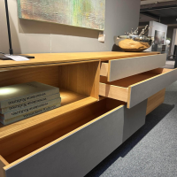 Team 7 - Sideboard Filigno Anrichte 3 Eiche  Natur AFK 38215 Keramik Cement Gestell Cubus Pure Kufe - 9