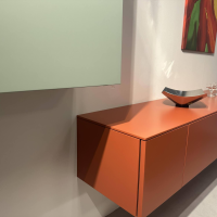 Hülsta - Wohnwand Neo Lack NCS S3050 Orange Und NCS S3010 Grün - 9
