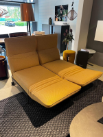 Rolf Benz - Sofabank Mera Stoff 24 355 Sonnengelb Gelb Gestell Stahl RAL 7022 Umbragrau Schwarz Pulverbeschichtet Matt - 8
