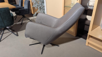 DFM - Sessel Ravi Leder W10 Grau Fuß Schwarz Funktion Mechanisch - 3