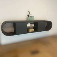 Schüller Küchen - Hängesideboard Lack Anthrazit Matt - 6